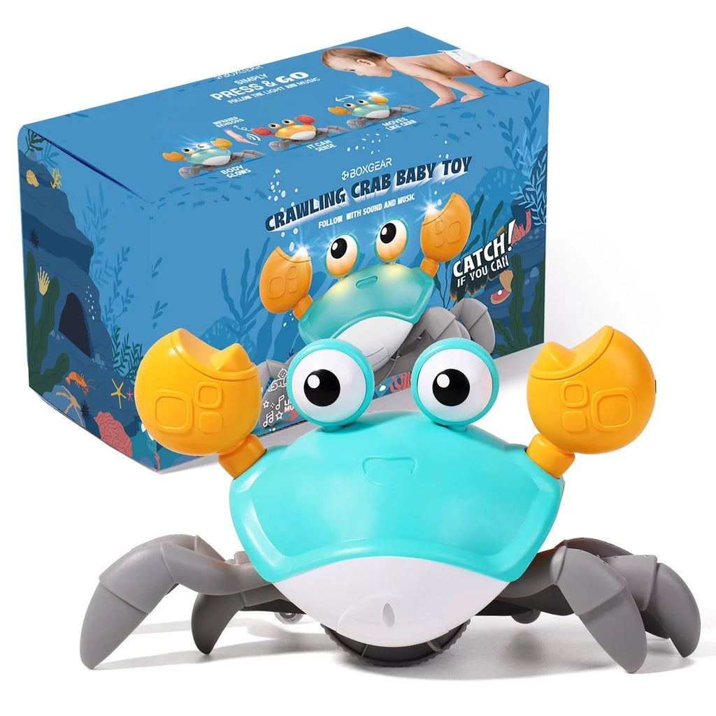 Built-in Baby Gift Walking Music 12 8 6 And Toddlers 3 & Alyvia Toy For Kids & 10 11 5 Birthday Months Learning Christmas 4 Crawl Old Tummy Ideal & 36 - Time 9 Light 7 With Crab
