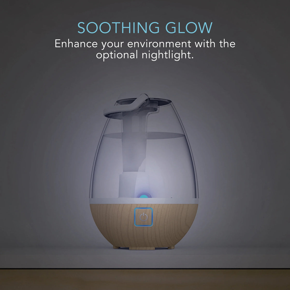 Ultrasonic Ash Image Mist Woodgrain Humidifier, Gallon Light Sharper (New) Cool 0.4
