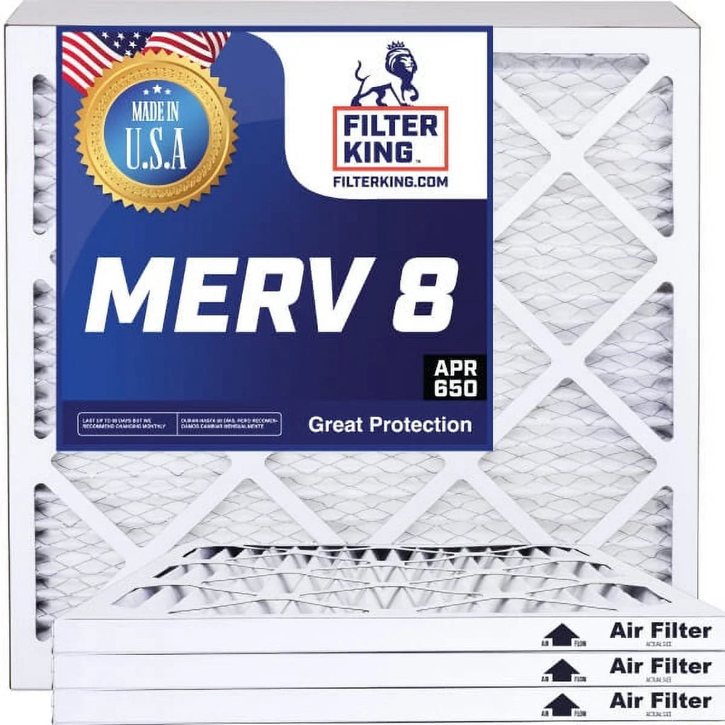 x Filter Air King | A/C Furnace HVAC IN MERV | 4-PACK Pleated .75" x 33.5 Actual dimension: | Filter 23x33.5x1a 23 USA | MADE 8 Filters