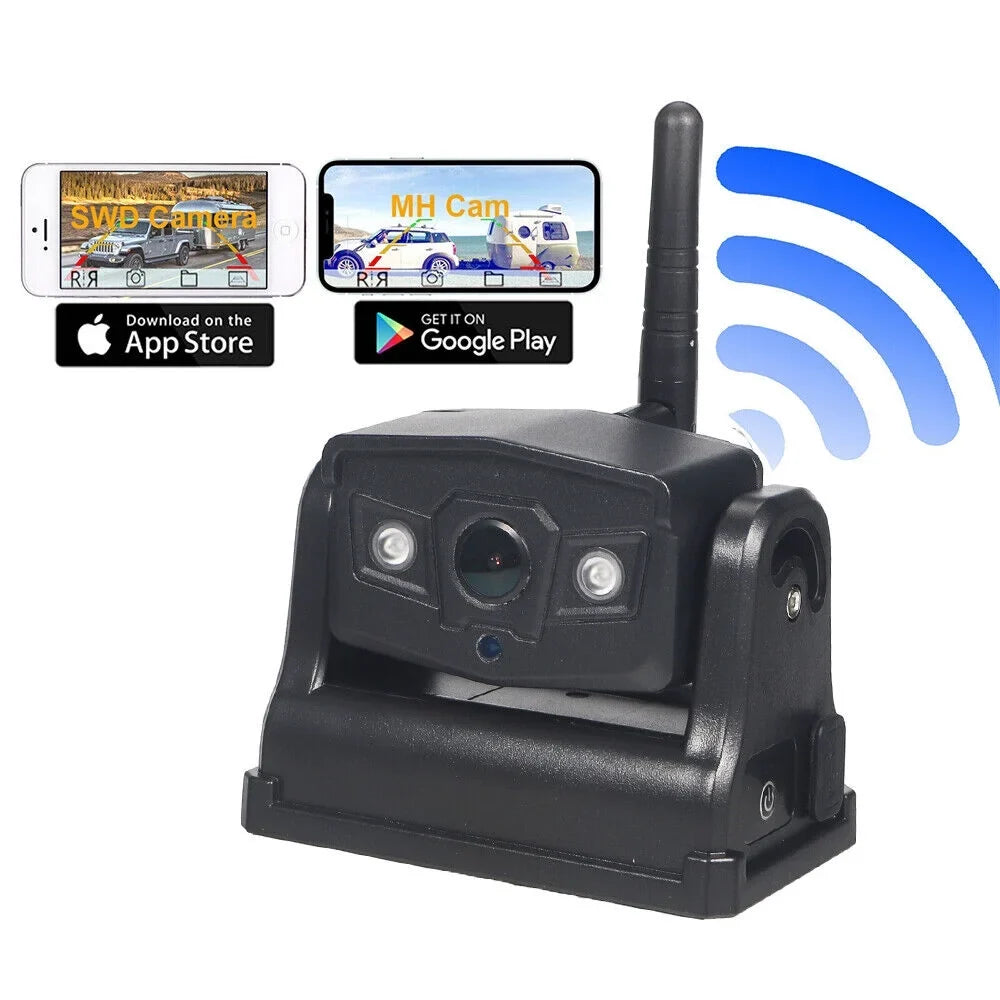 Magnetic Wireless Battery Backup 9600mAh Onemayship Front/Rear Camera View WiFi Camera,