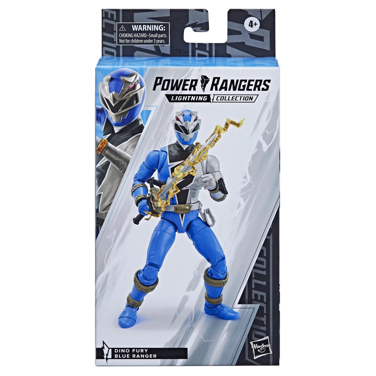 Power Dino Lightning with Toy Blue Collectible Action Rangers 6-inch Collection Premium Figure Fury Ranger Accessories