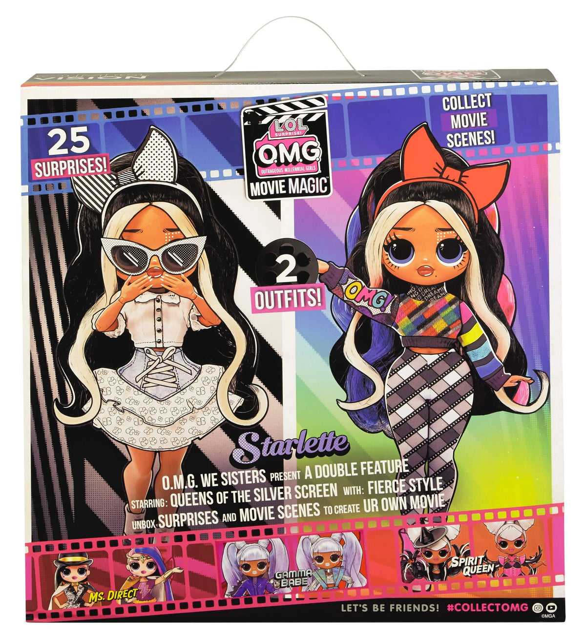 LOL 3D Magic™ Surprises With Surprise - Movie Starlette OMG Glasses, 25 Toys 2 Including Fashion Fashion for Doll Outfits, Girls 4 Playset 5 Movie Ages 6+