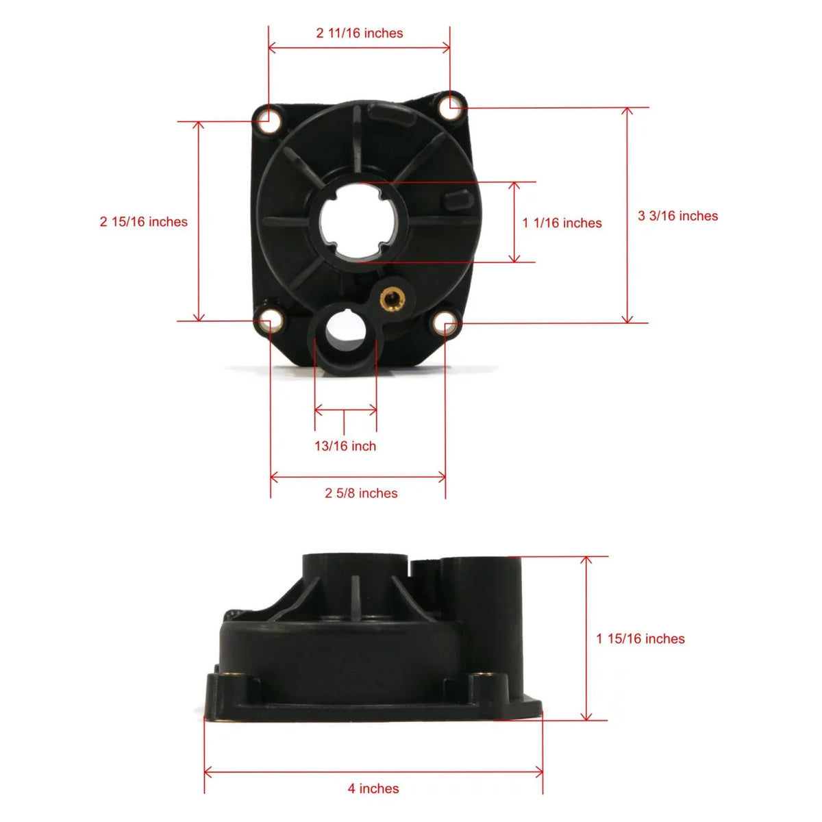 Transom liquid For Kit Evinrude Pump 60 HP | E60TLCUC Outboard, ROP 1987 The 15" Impeller Shop