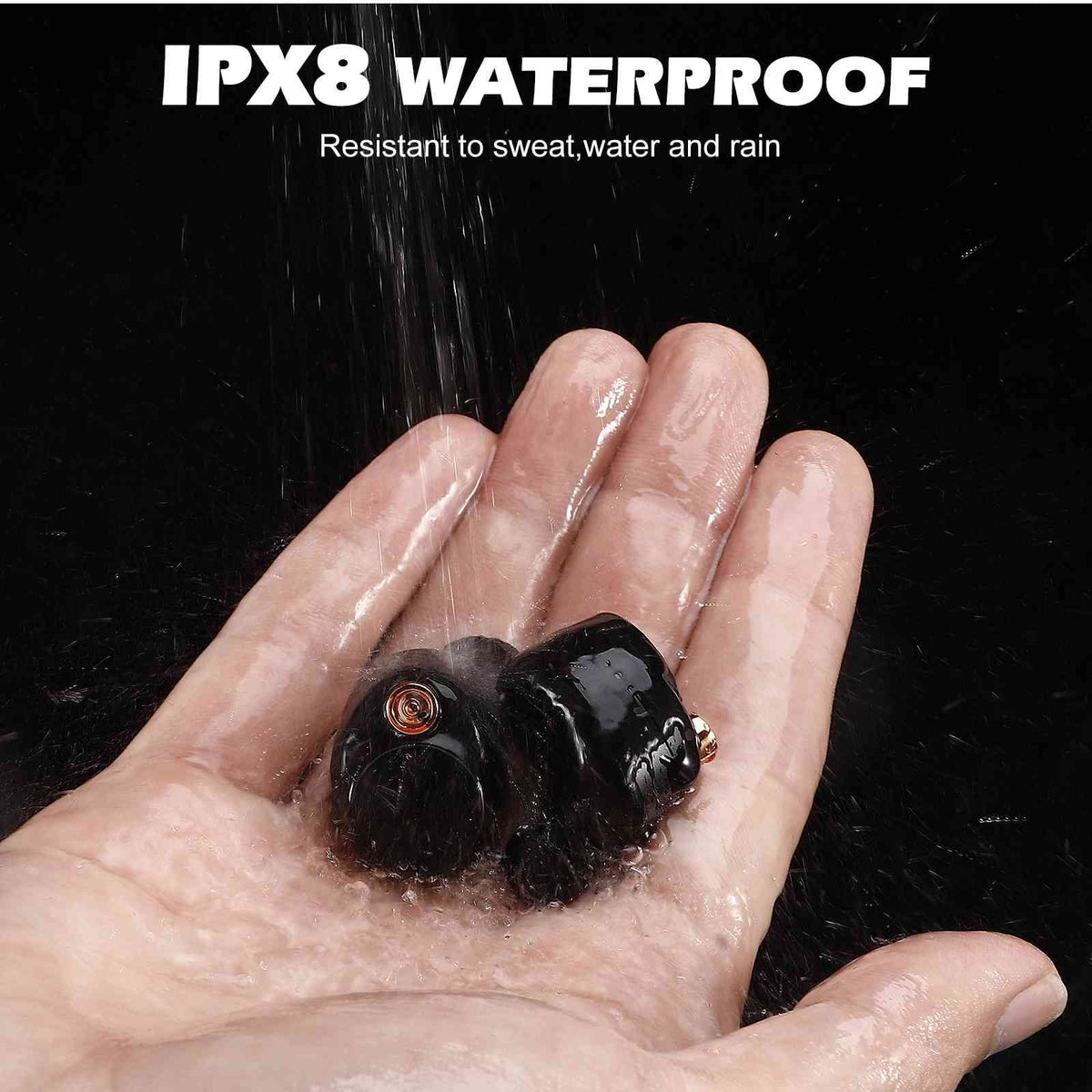 IPX5 liquid Resistance, Earbuds Bluetooth Bluetooth Black, Case, 5.2 UrbanX Charging (HD) + with Connect, Tab Wireless Balanced, Connection, True M8 Compatible Bass Boost Dual