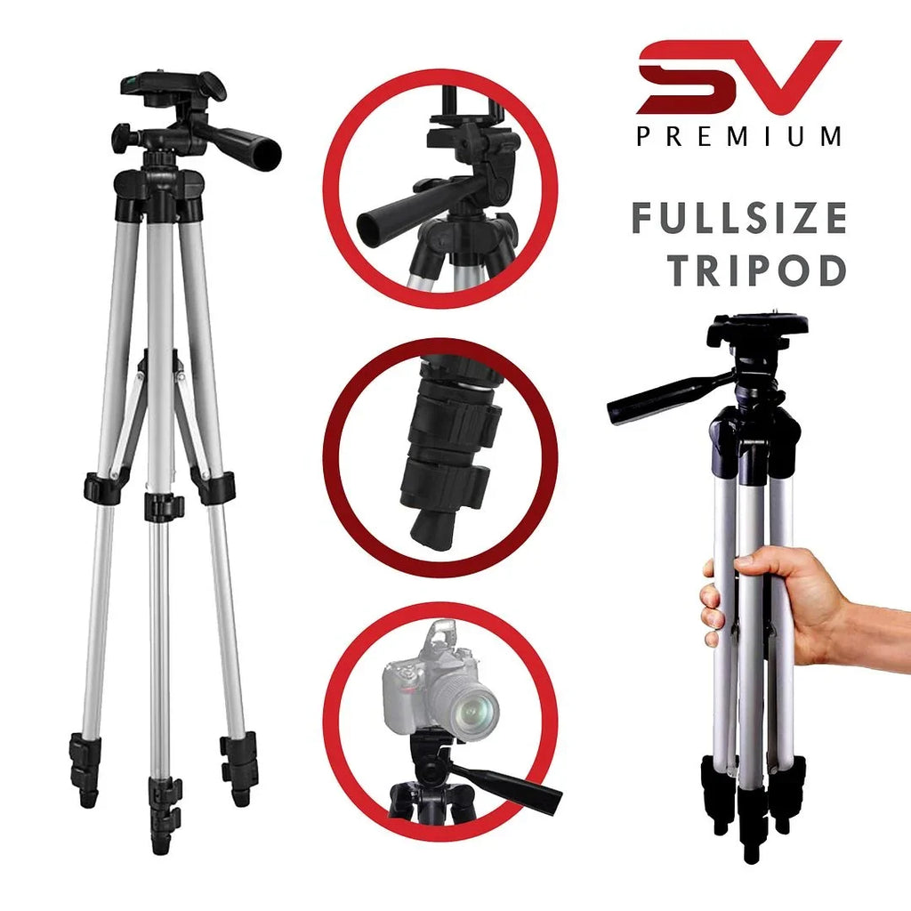 32GB Premium + Memory EOS + Accessory Card SanDisk with (Body Only) Camera R10 Tripod Mirrorless Canon SV Case + Bundle