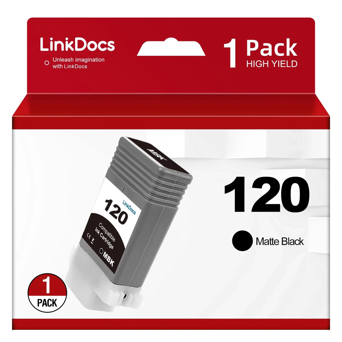 TM-305 Printer Canon GP-300 Compatible PFI120 PFI-120 TM-200 GP-200 Canon Cartridges PFI-120 PFI120 Work IPF PFI-120MBK Black for Replacement and Matte ImagePROGRAF for Ink LinkDocs TM-205 TM-300