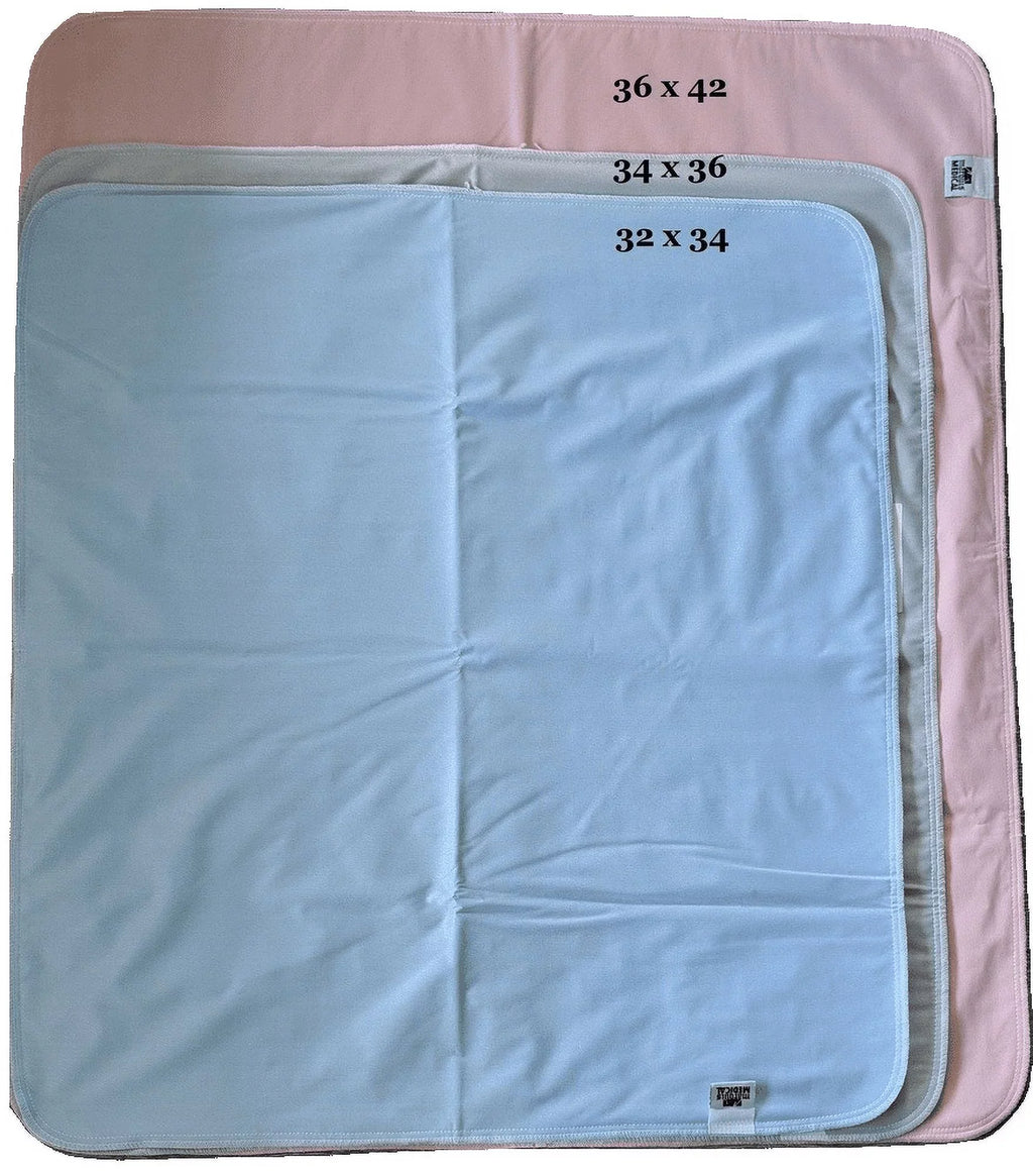 Pack Bed x 4 Blue/Green Pad 34 Underpad Reusable 36 Incontinence