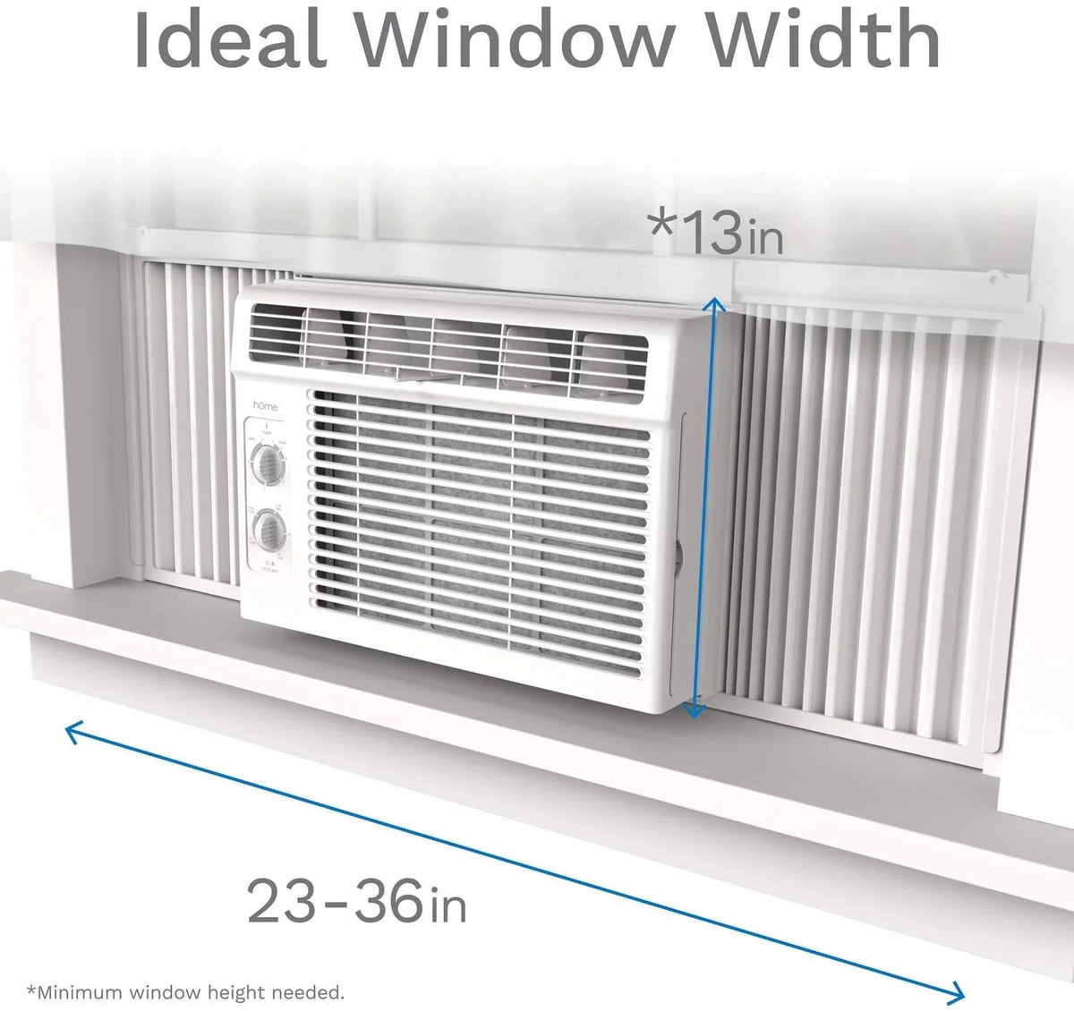 up Compact Ft. Reusable Speeds Washable Rooms Filter, and Window Mechanical 2 AC - Bedroom Control to Sq. BTU Easy Fan hOmeLabs Conditioner with 150 Air Cooling 2 Speeds, - Unit Ideal 5000 for