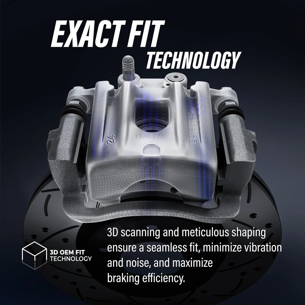 Transit Ceramic And For Pads Disc Auto KC8-100707C Dual Ram Rotors Rear Caliper Piston Brake C/V 2012 With Front Kit
