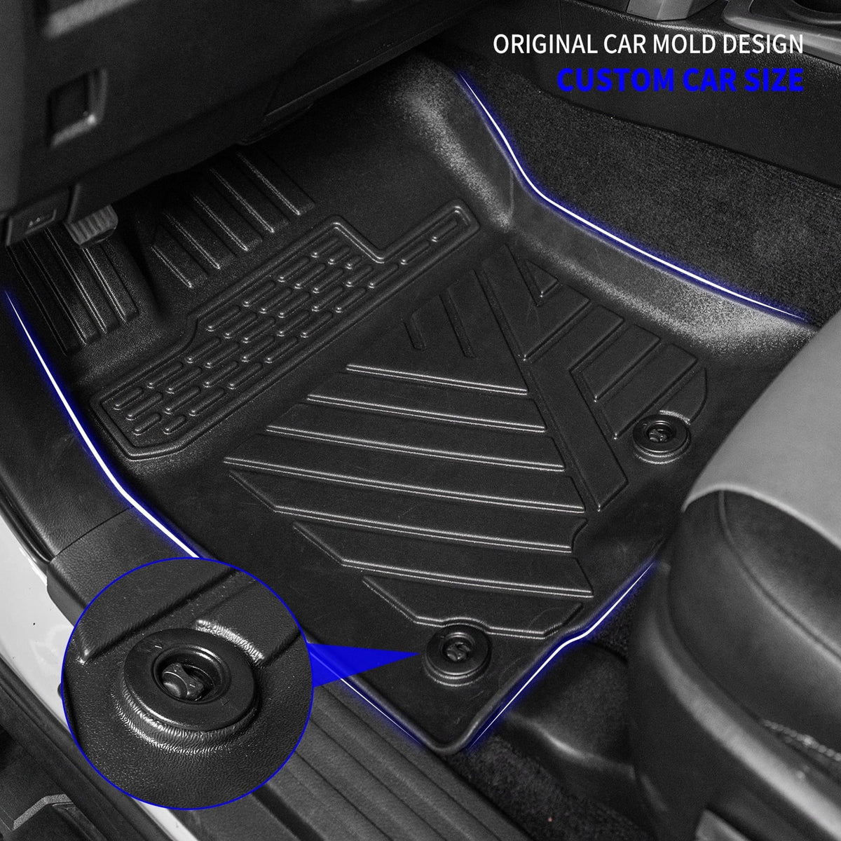 Row Mats+Trunk Trunk Liner Cargo Mats) 4Runner 7 Seats Backrest (3rd Toyota 2013-2023 Mat+Floor Fit Mat