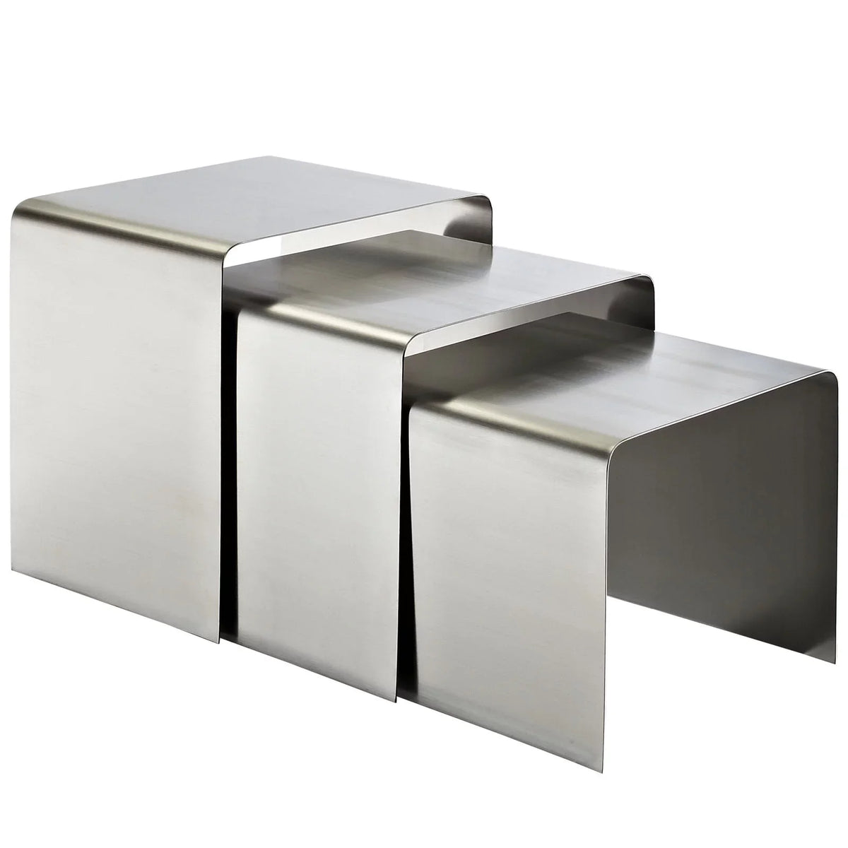 Silver Table in Modway Rush Nesting