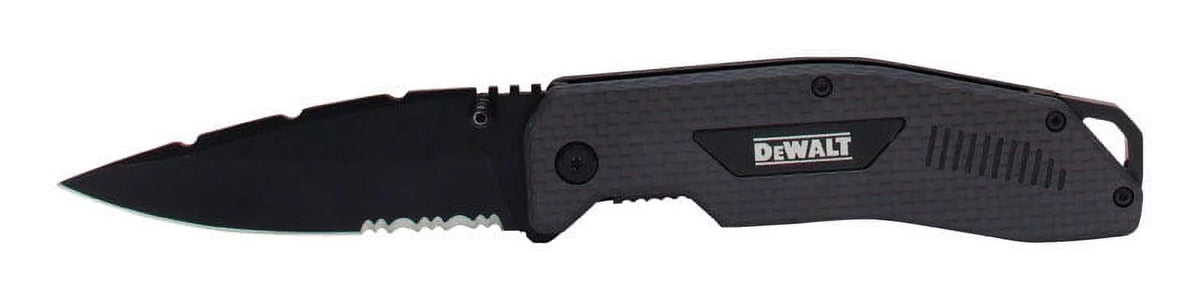 Black/Gray pc. Pocket DeWalt 1 Knife 8" Folding