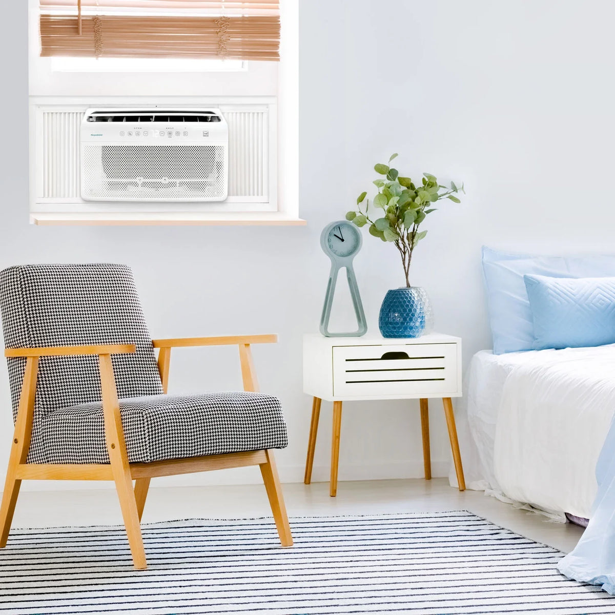 with 8,000 Mounted Inverter Window Control BTU Remote Conditioner Air Keystone
