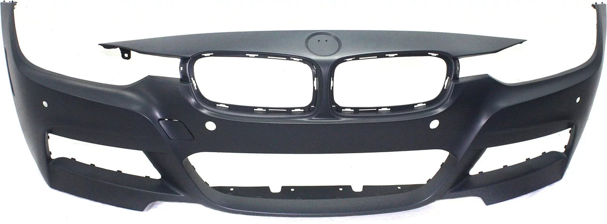 Compatible with 2013-2018 Sedan/Wagon BUMPER with COVER Line For Sport 3-SERIES Front Holes/Camera Primed PDC Sensor M