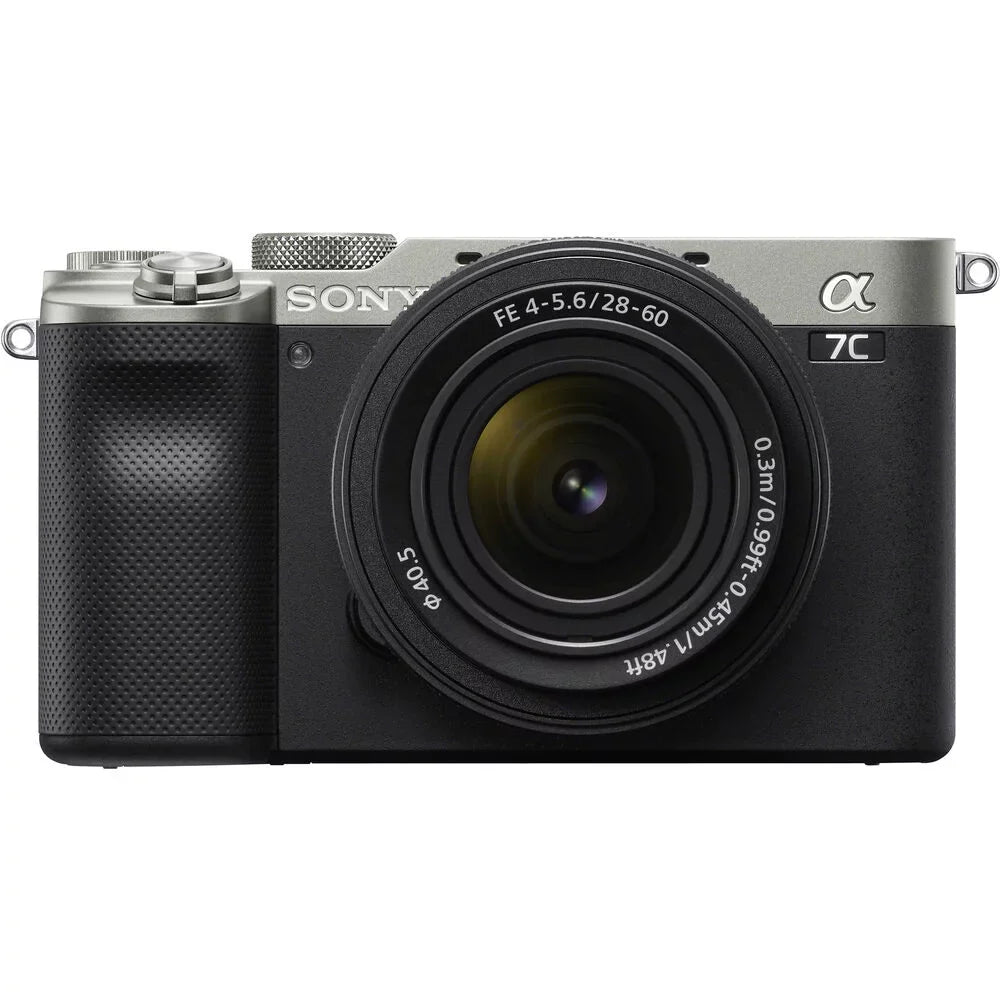 Silver a7C 28-60mm Camera Basic Mirrorless Bundle ILCE7CL/S W/ Alpha - Lens