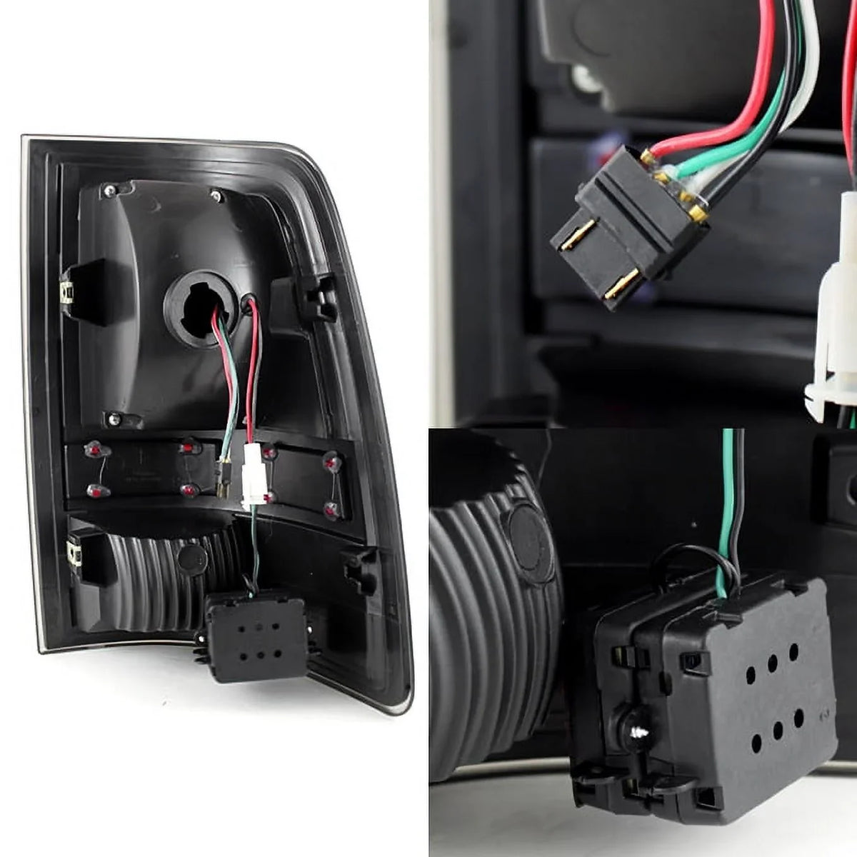 '- LED Lamp 2009-18 Dodge + 2010-18 | 3500 Ram Pickup 1500 Black Pair For Taillights Brake Ram 3Rd LED AKKON 2500