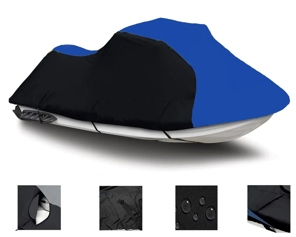 Yamaha PWC SKI JET BLUE BLACK 1200 / for XLT 2002 Cover Runner 2004 Compatible 2001 2003 Wave HEAVY-DUTY, 2005 600D
