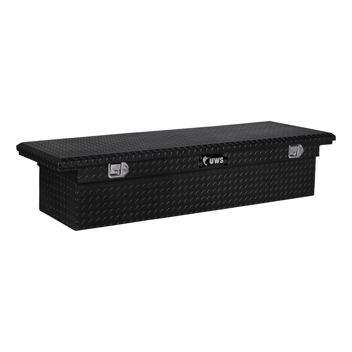 UWS Black Low with Truck Aluminum EC10592 Tool Box RigidCore Heavy-Wall 72-Inch Profile, Lid Gloss