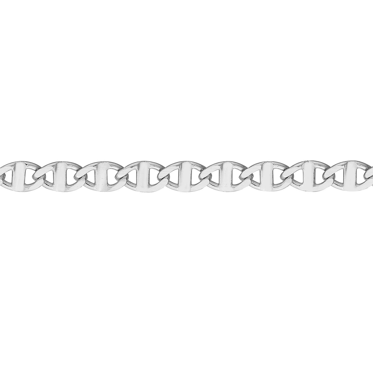 Adjustable Anklet Mariner Flat Gold 2.20mm Link 14K 9"-10" White Women's