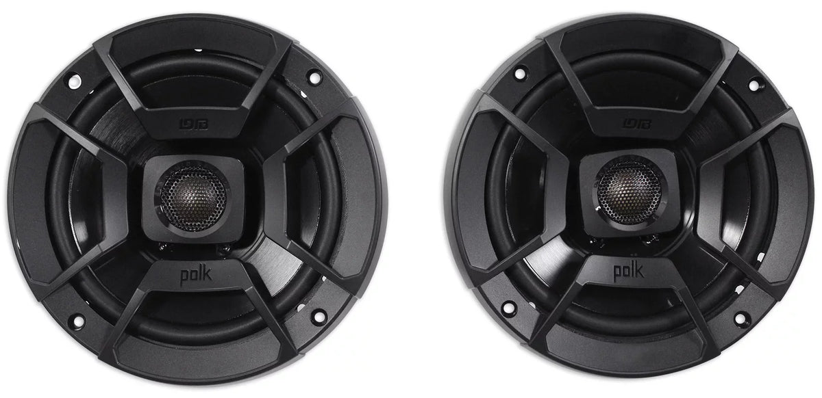 6.5" Polk Audio 300w (2) Car/Marine/Motorcycle DB652 Speakers+Speaker