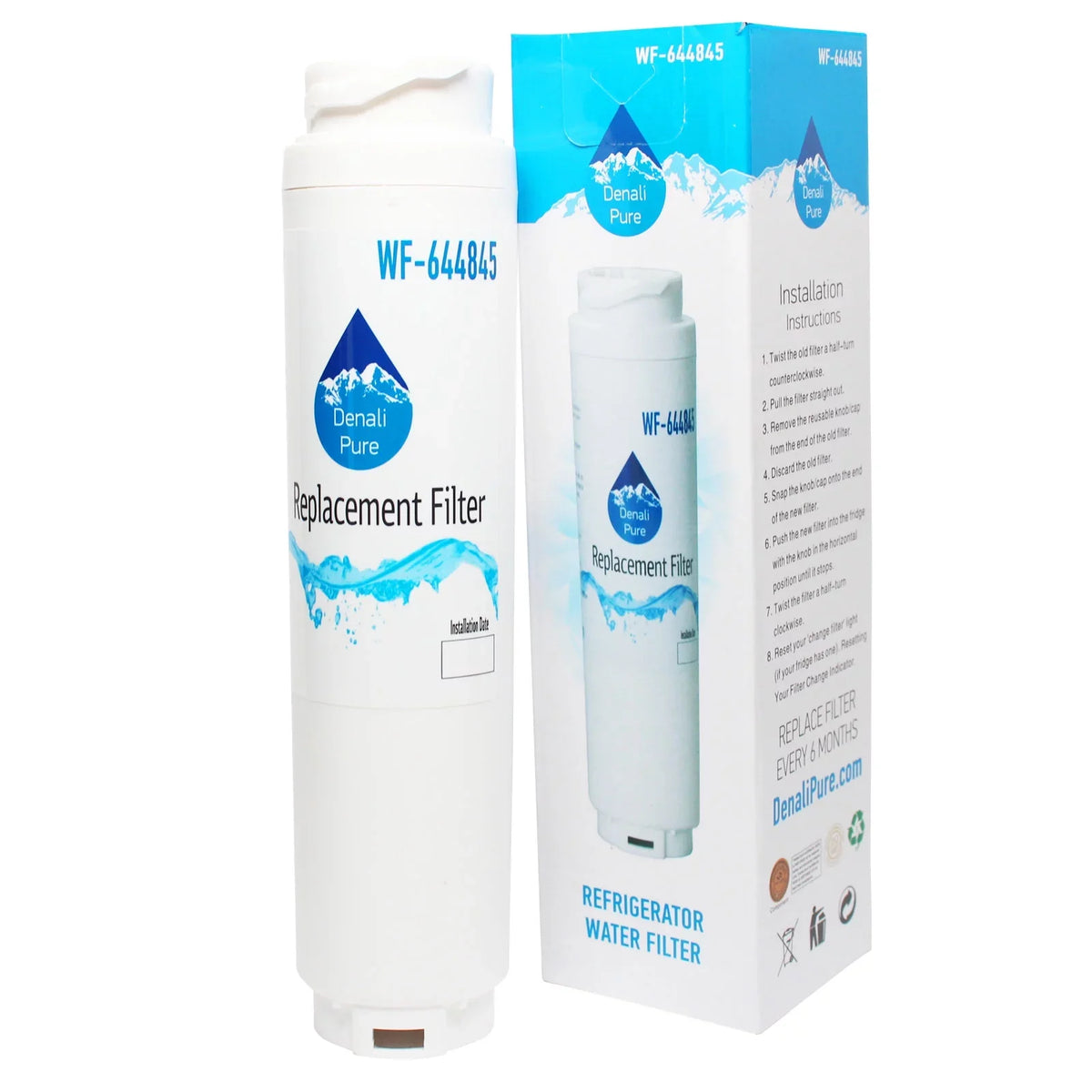 Cartridge with Filter Fridge 2-Pack Compatible - Bosch RWF1110 for liquid Refrigerator Bosch Filter liquid RWF1110 Replacement