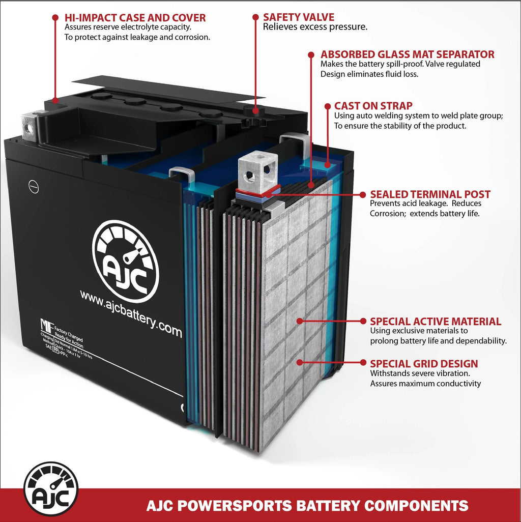 an - Snowmobile Sport 550F Bombardier 12V Replacement Replacement AJC Renegade Battery Is (2013) Brand This 553CC