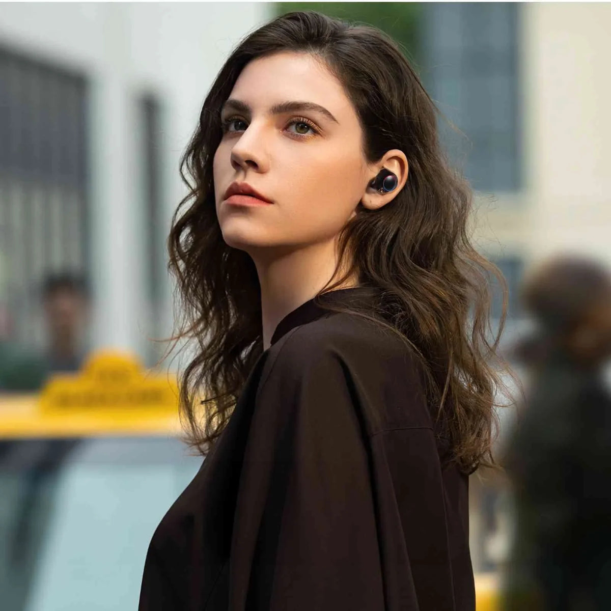 Boost (3rd 5.2 Bluetooth Tab Earbuds liquid with Dual + True Case, Plus IPX5 Compatible Connection, Bass Gen) Balanced, Connect, Bluetooth Resistance, M10 UrbanX Black, Wireless Charging