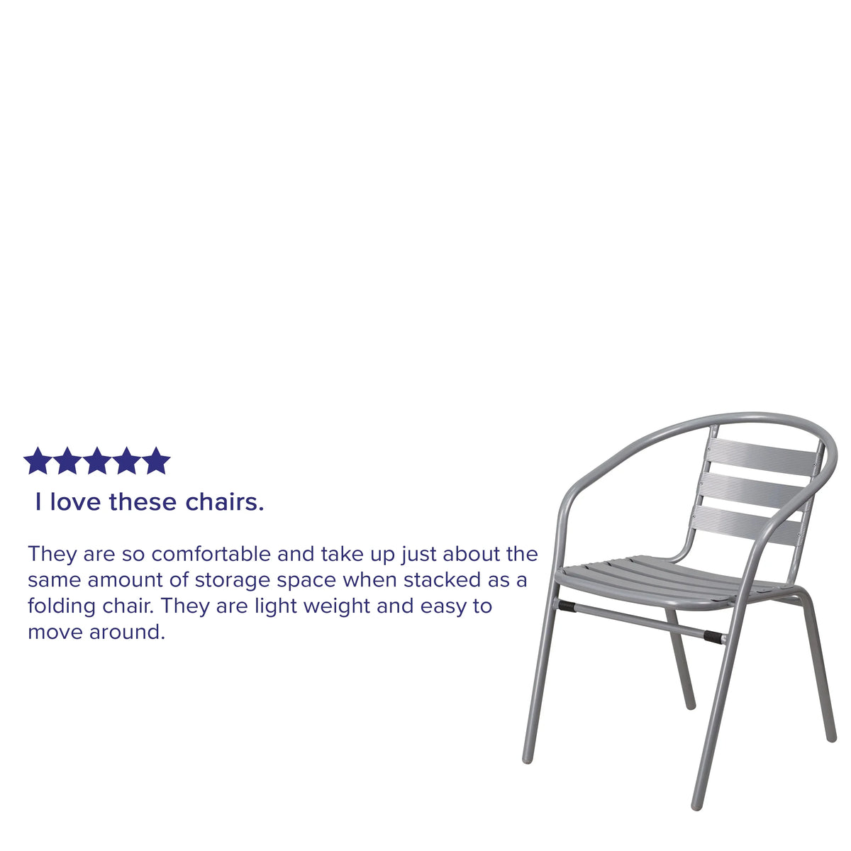 with Pack Silver Aluminum Metal Flash 4 Chair Furniture Slats Restaurant Stack