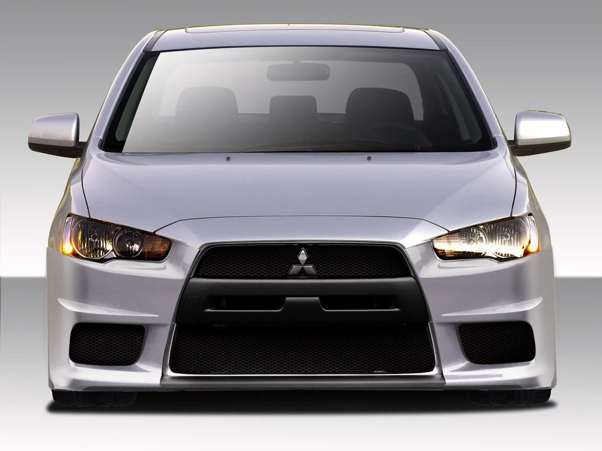 Piece X Front Duraflex Mitsubishi 2008-2017 Bumper Evo Cover V3 1 - Lancer