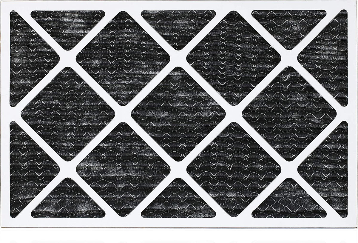 Air Filterbuy (6-Pack) Odor Filters 8 AC Furnace Pleated Eliminator Carbon HVAC 16x30x1 Activated MERV with