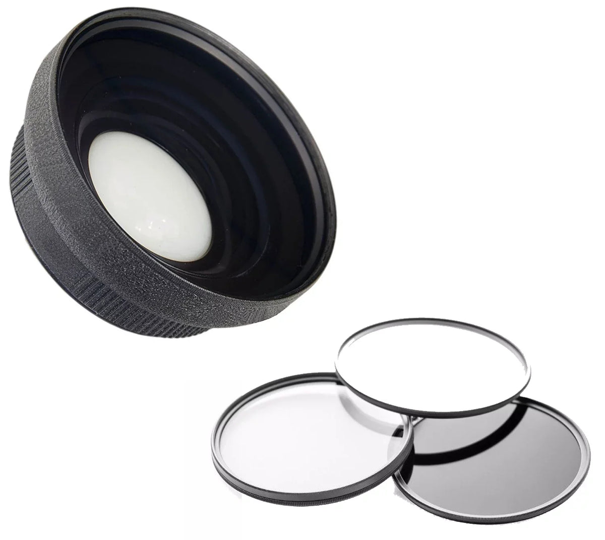 '+ Definition Canon Wide R800 0.44X w/ Angle Piece Super Set Filter Macro High VIXIA Lens HF Lens 3