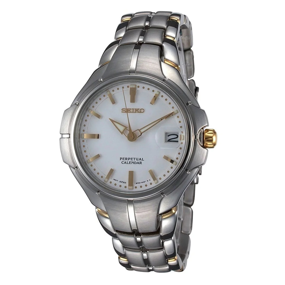 Perpetual Mens Two-Tone SLL055 Watch Seiko