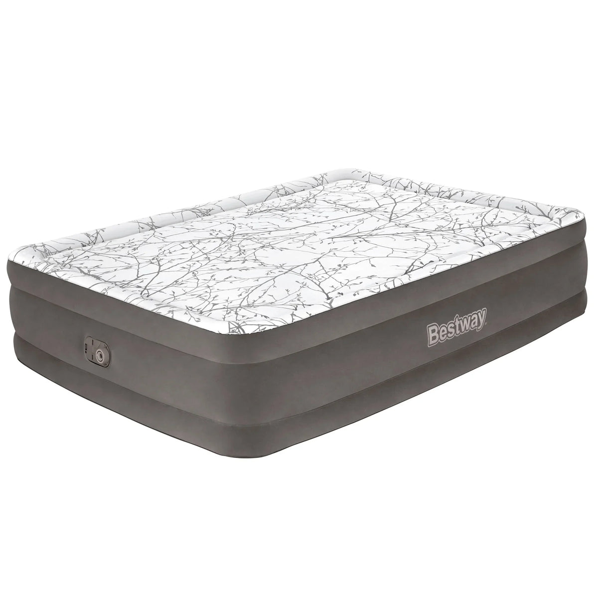 Cushify Queen Built-in Tritech Mattress Bestway 18” Pump with AC Coating Antimicrobial Air and Top