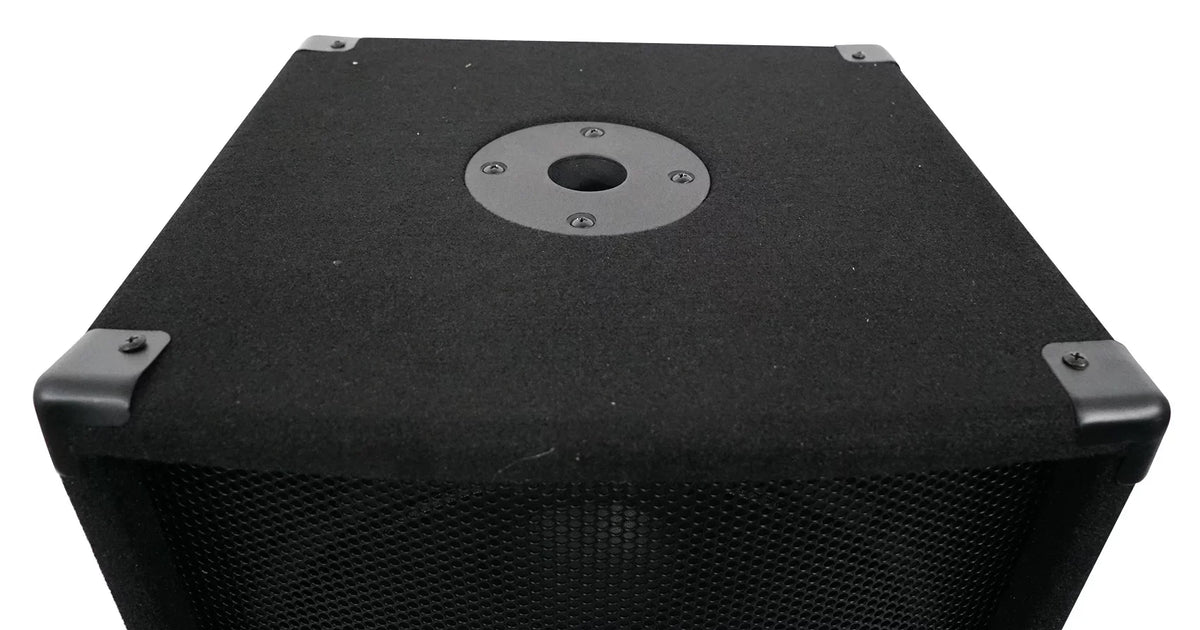 SBG1128 Pro 12" 600 Subwoofer, Rockville Passive MDF Mount Watt Cabinet/Pole DJ
